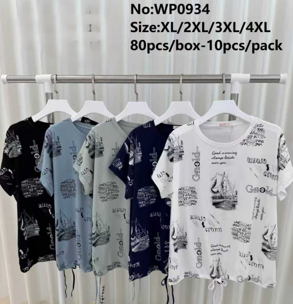 Bluzki damskie Roz XL-4XL, Mix Kolor Paczka 10 szt